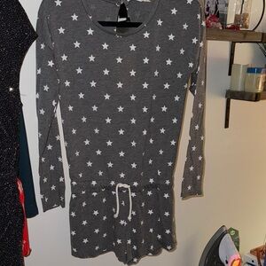 C.C Gray Star Print Jumpsuit